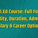 B.El.Ed Course, Full Form, Eligibility
