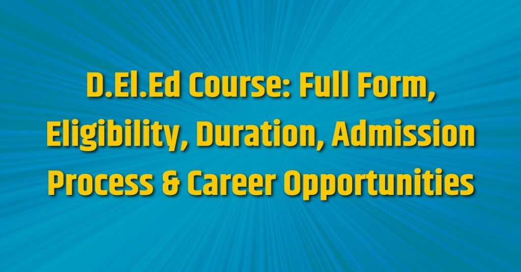 D.El.Ed