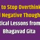 Stop Overthinking and Negative Thoughts