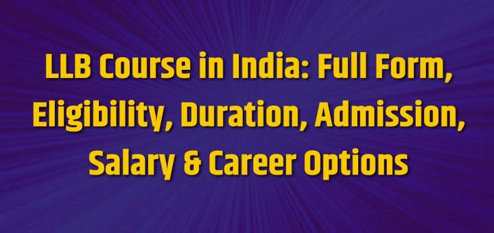 LLB Course in India