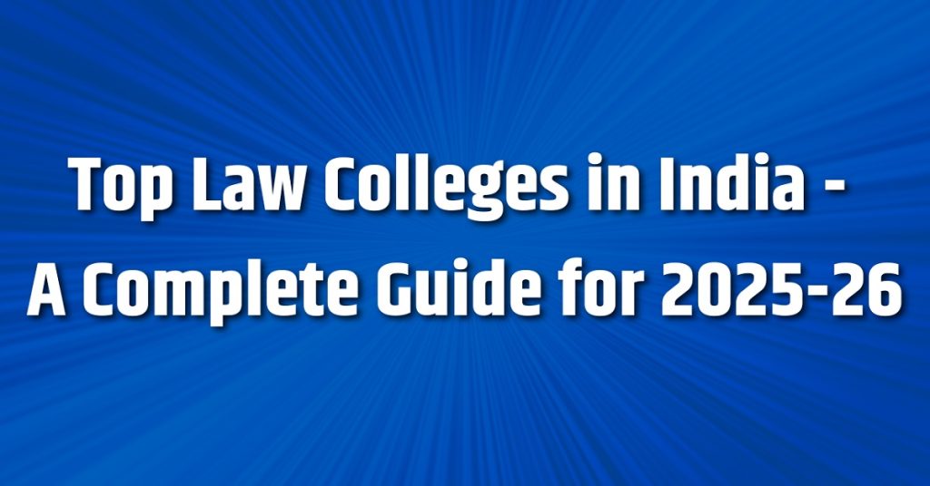 Top Law Colleges in India 