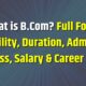 What is B.Com, Full Form, Eligibility