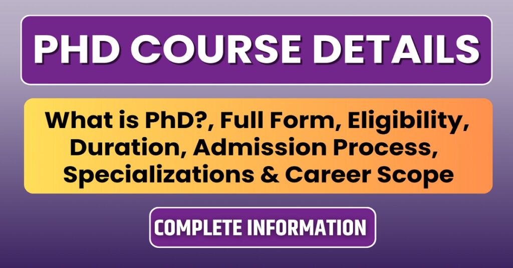 PhD Course Details