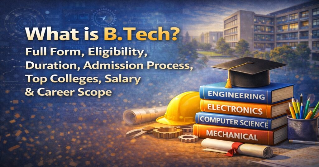 B.Tech, Form, Eligibility